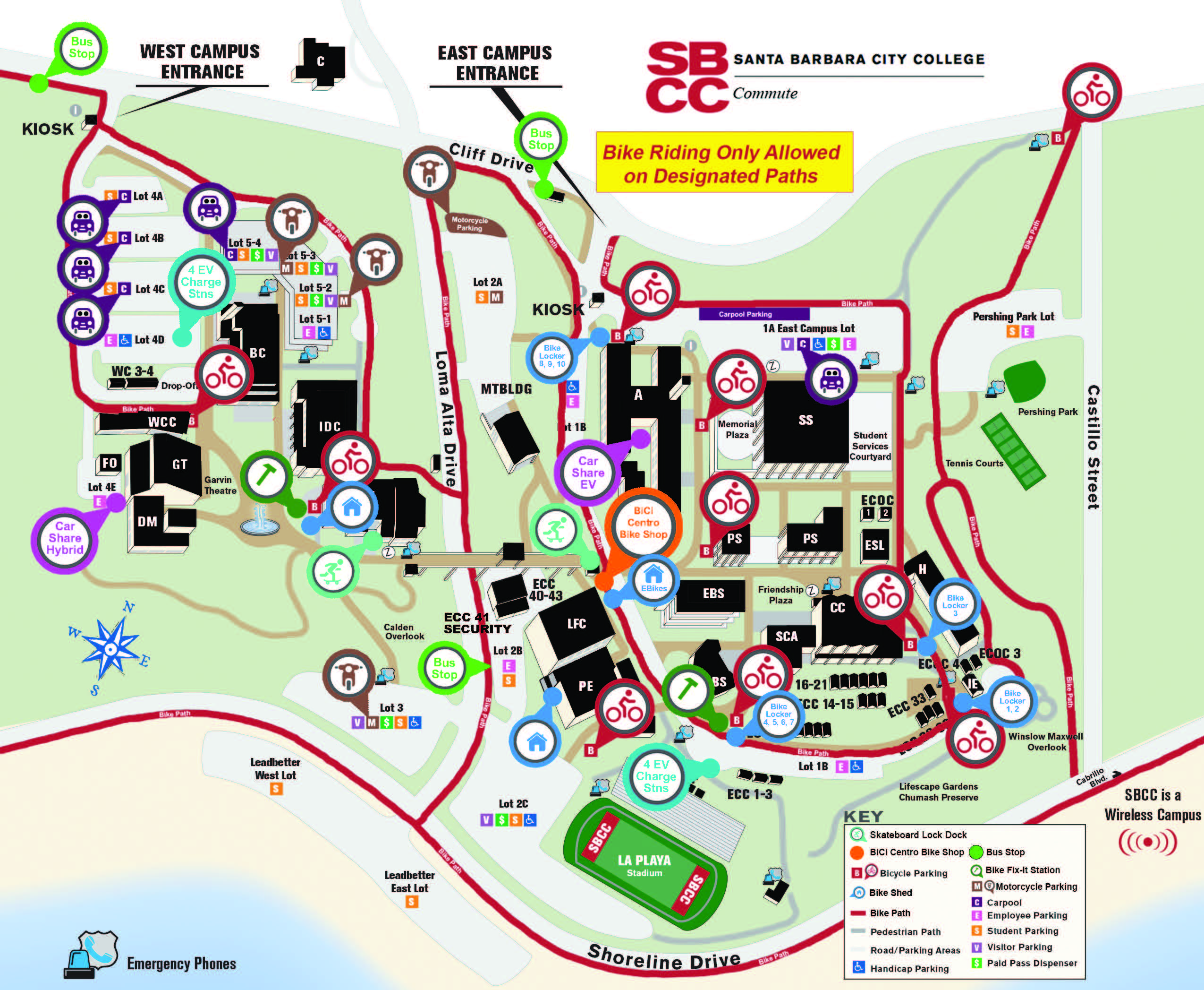 SBCC Transportation Map